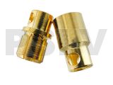 Q-C-0023  Quantum Φ8.0 mm Gold Plated Bullet Connectors Easy Solder  